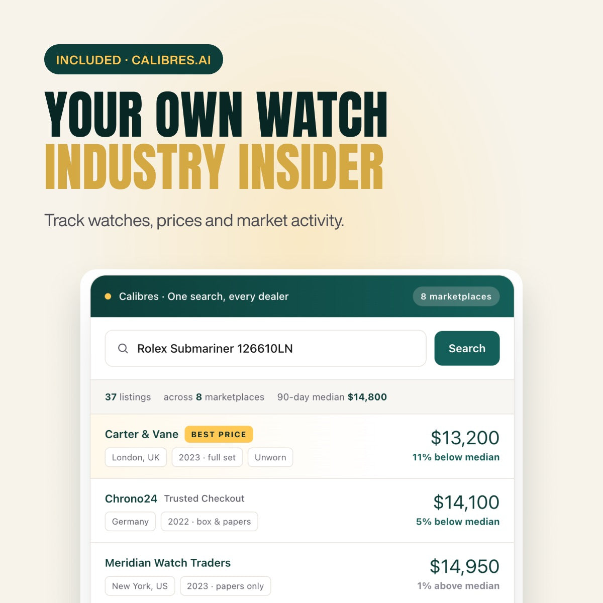 Calibres.AI: your own watch industry insider