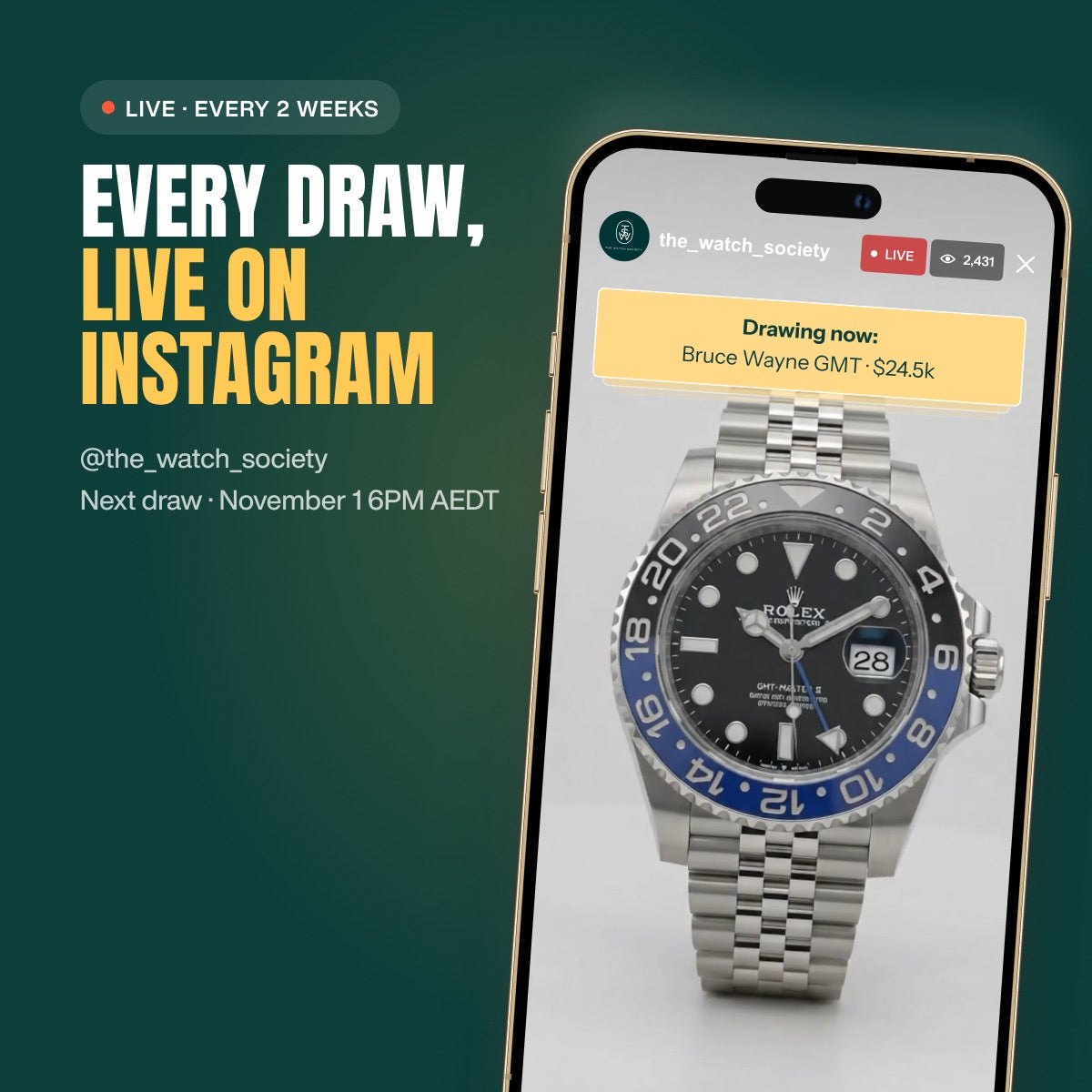 Build your watch roll
