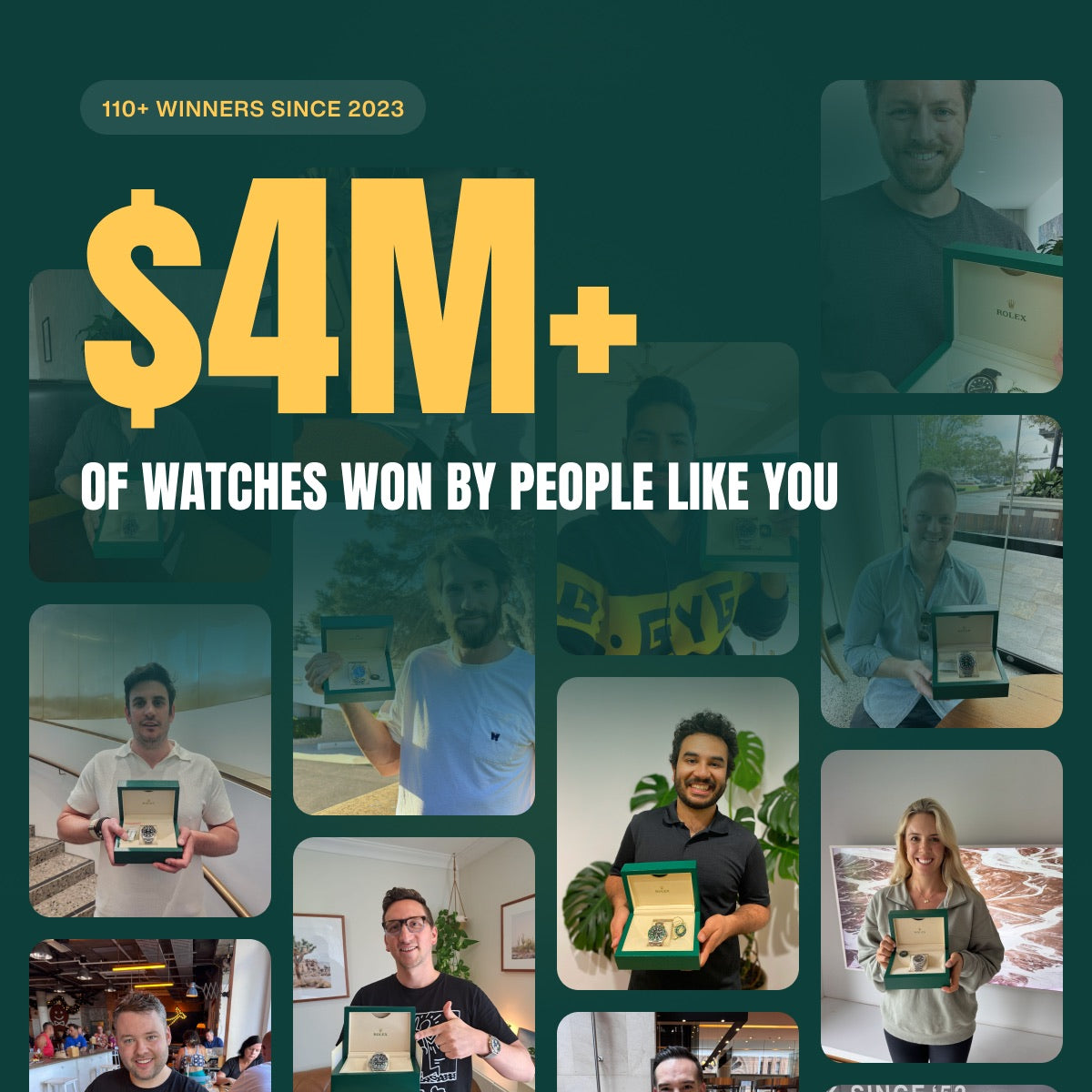 $4M+ in watches given away